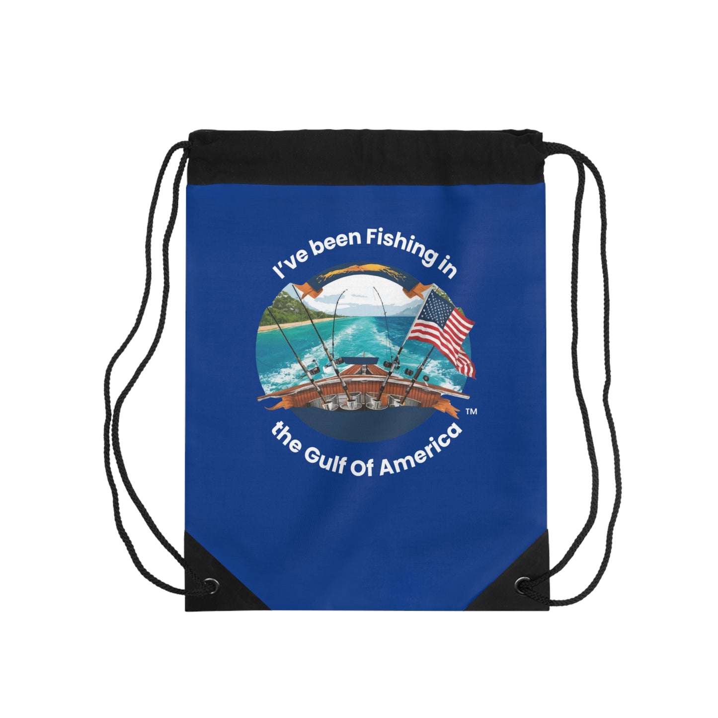 Drawstring Bag – I’ve Been Fishing the Gulf of America | Bayou Tiger