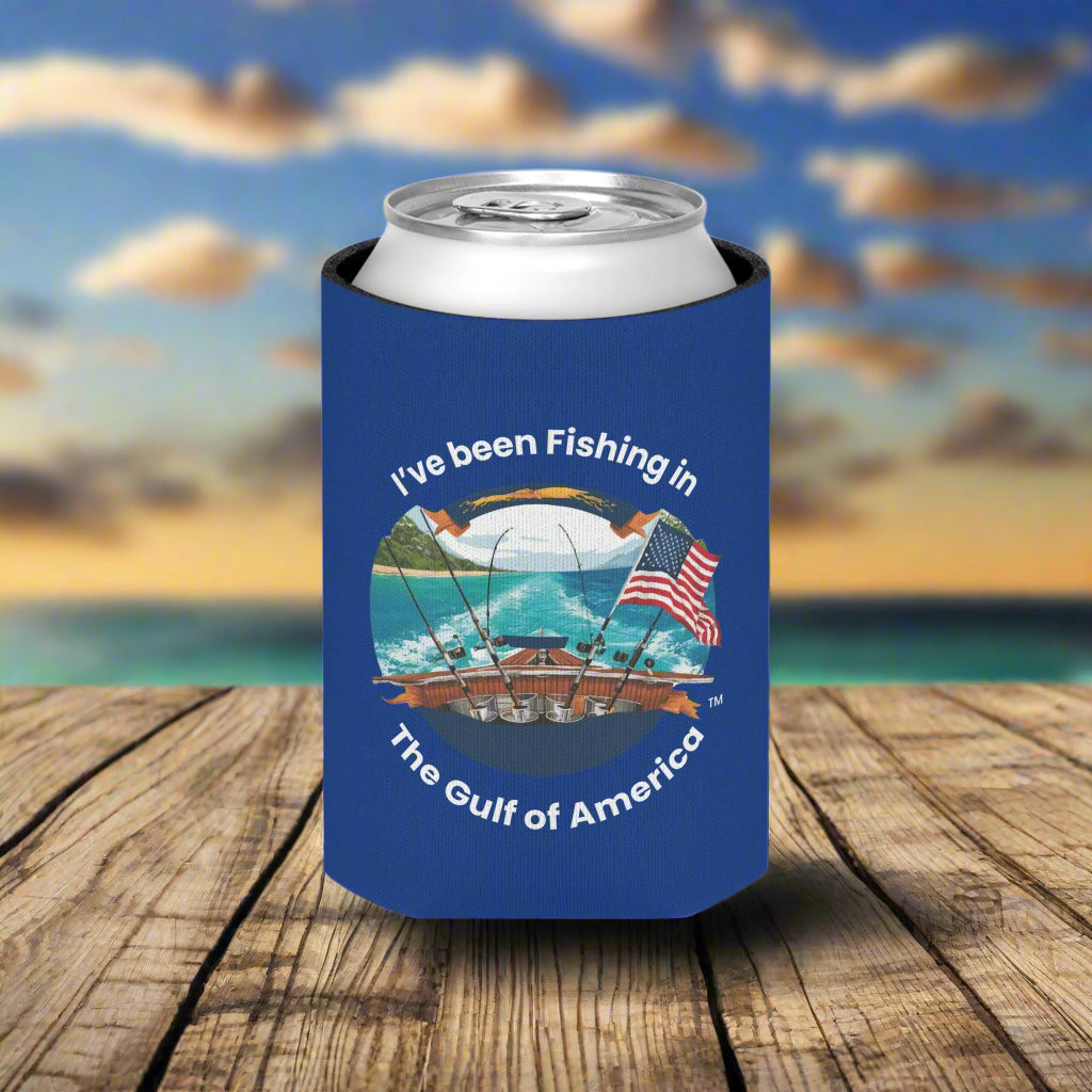 Blue Can Cooler – I’ve Been Fishing in the Gulf of America | Bayou Tiger Gear