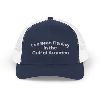 I’ve Been Fishing the Gulf of America Snapback Trucker Cap | Bayou Tiger Hat